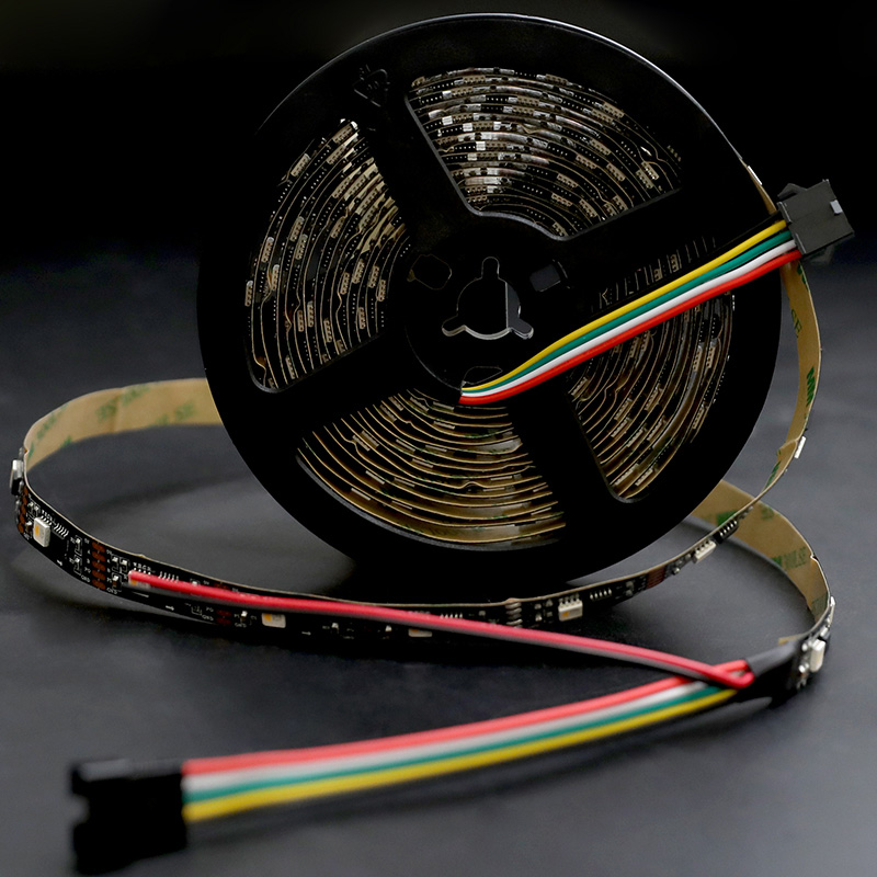 5V Individually Addressable RGBW DMX Controlled LED Tape Breakpoint Resume Black PCB 5V Individually Addressable RGBW DMX Controlled LED Tape Breakpoint Resume Black PCB