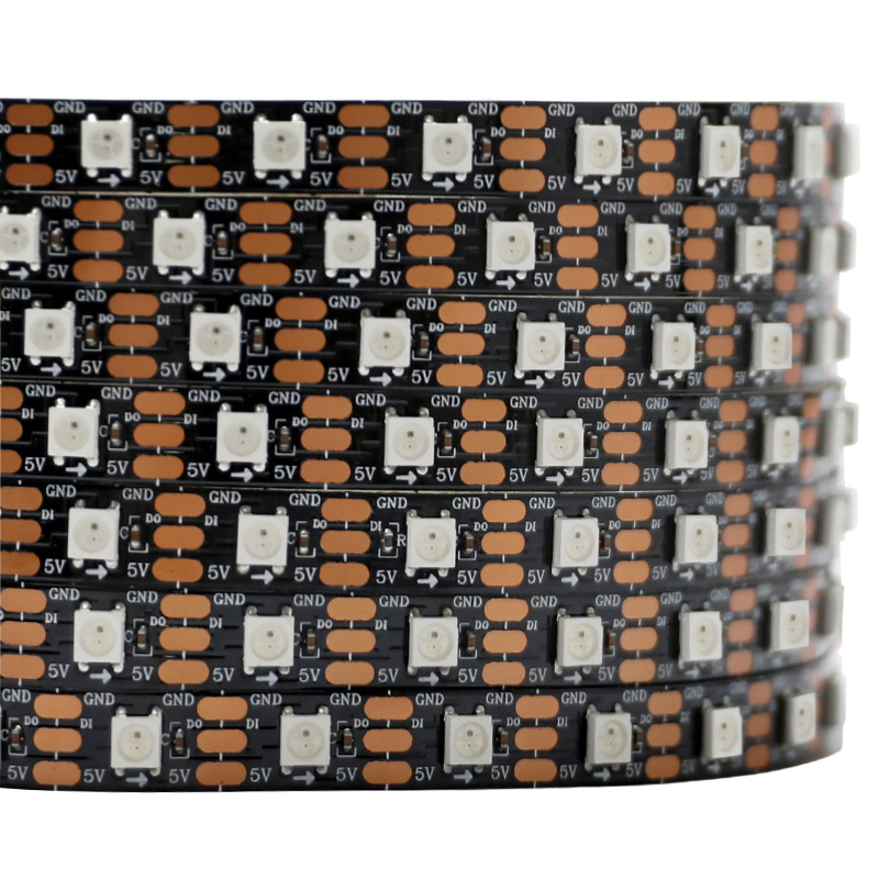 DC5V LC8812 SK6812 upgraded Built-in IC 60 LEDs 10MM Addressable RGB LED Strip Light, 5 meters/Roll