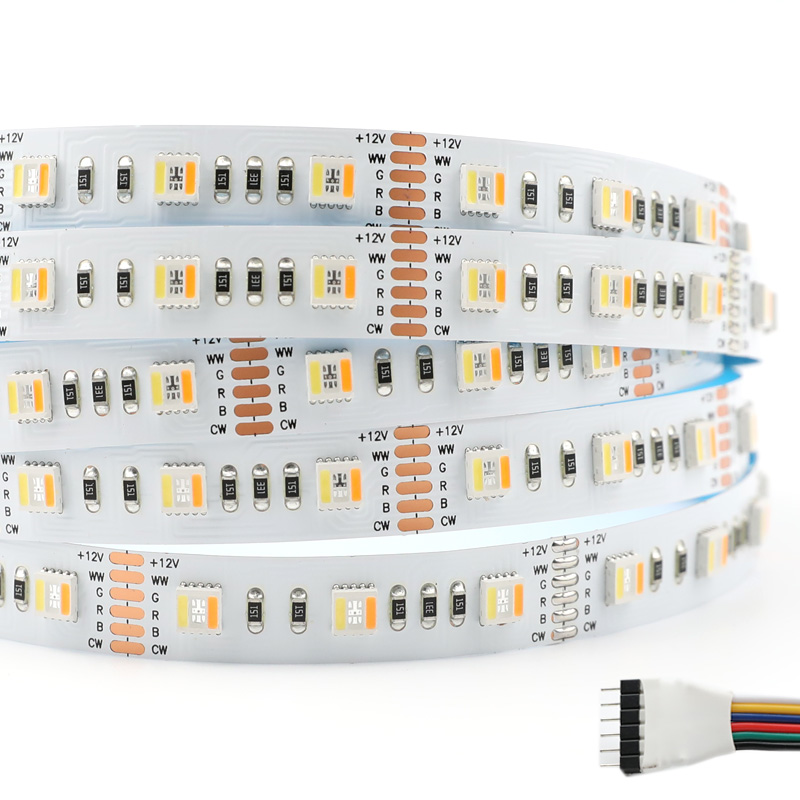 6-Pin Linkable RGBCCT LED Strip (2700K–6500K Tunable White + RGB)