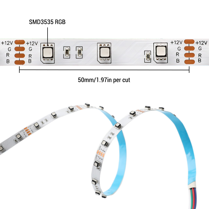 5m RGB LED Color Changing Lights Strip - 12V LED Light Strips - 60/120 LEDs/m 5m RGB LED Color Changing Lights Strip - 12V LED Light Strips - 60/120 LEDs/m
