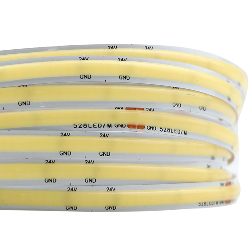 12/24VDC 6mm Slim Bright LED 528Chips/m COB Dotless Strip