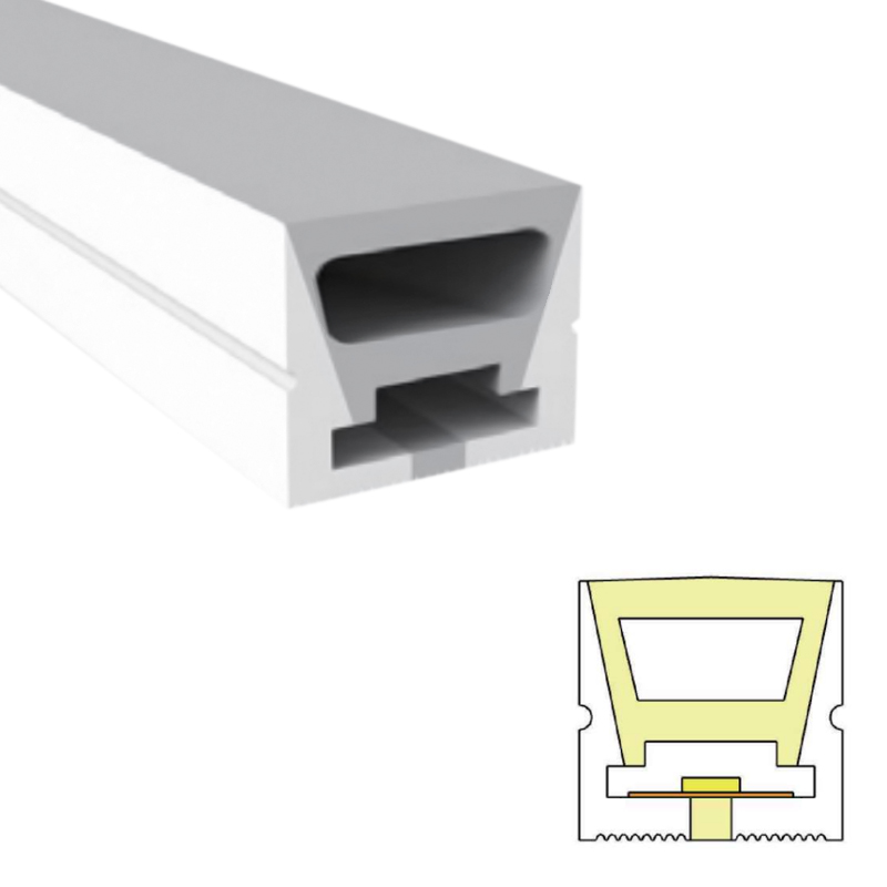 8x8mm Super Mini LED Neon Flex Diffuser Tube For 5mm PCB