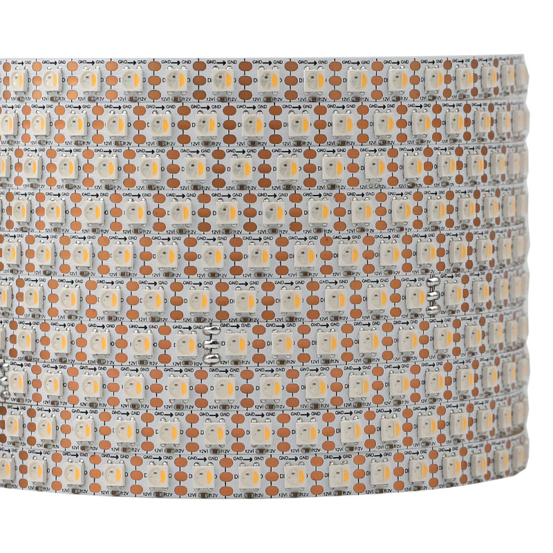 96 High Density 12V SK6812 RGBW Individual LED IC Strip Lights (480 Pixels)
