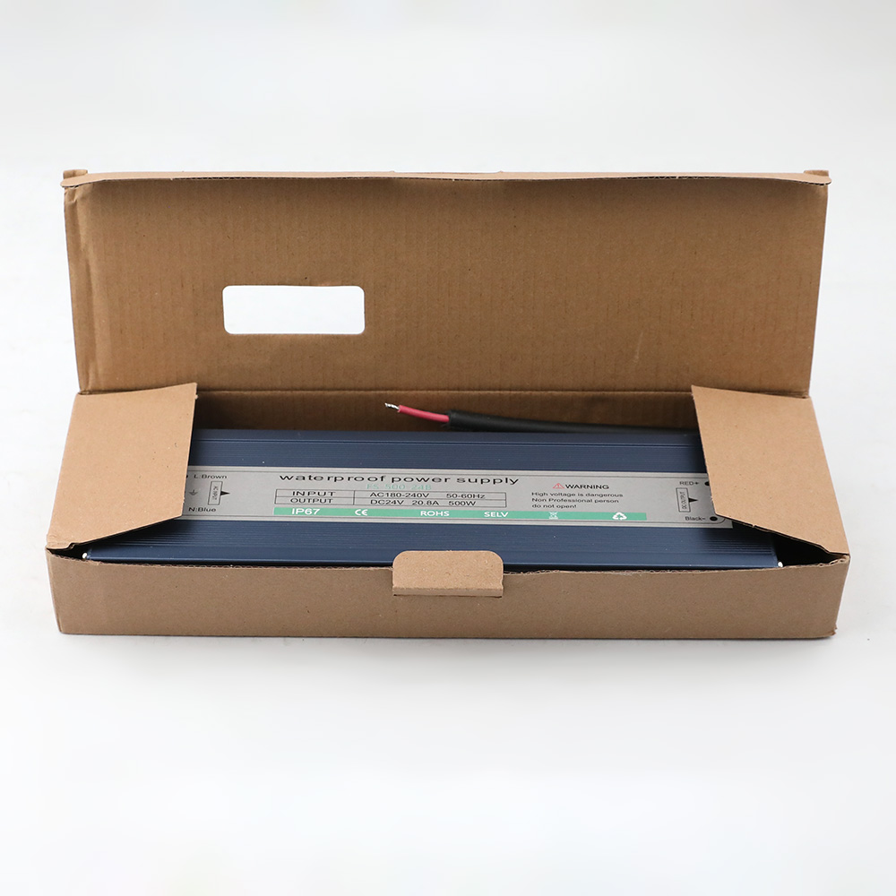 AC220V 500W20.8A DC24V Ultra Slim Constant Voltage Outdoor Waterproof IP67 LED Power Supply For Outdoor Waterproof LED Lights AC220V 500W20.8A DC24V Ultra Slim Constant Voltage Outdoor Waterproof IP67 LED Power Supply For Outdoor Waterproof LED Lights