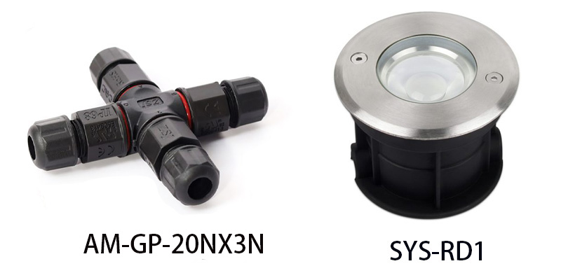 AM-GP-20NX3N X Typ LED-Licht 3 Pin IP68 Wasserdichter Stecker Match