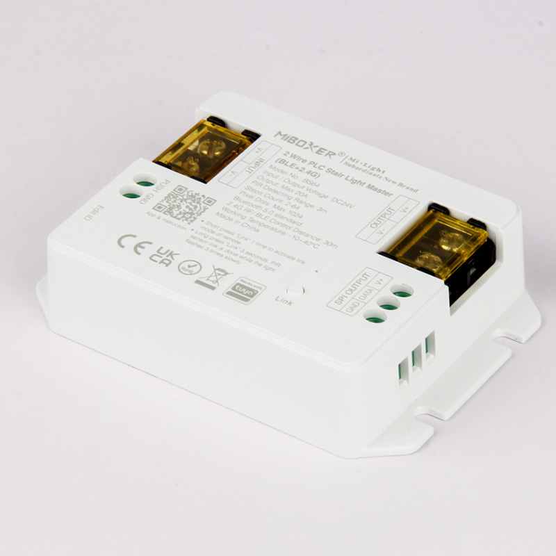 BS64 DC24V RF 2 Wire Tuya Stair LED Light Controller Bluetooth BS64 DC24V RF 2 Wire Tuya Stair LED Light Controller Bluetooth