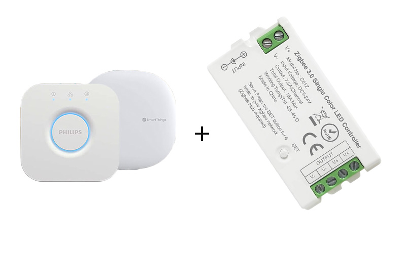 C01Z Jednobarevný stmívatelný ovladač Zigbee LED pásku Smart Control