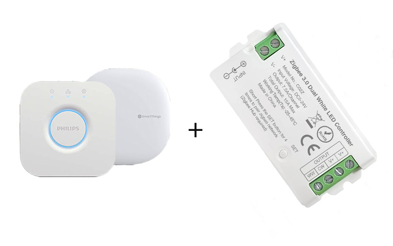C02Z Zigbee stmívatelné CCT Dual White LED Controller Smart Control