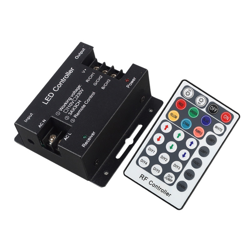 1500W RGB LED Strip Controller - IR Remote for 164ft 110V/220V Tape