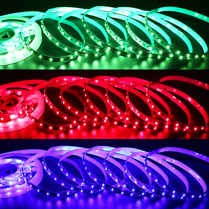 DC 24V 5050 RGB LED pásek seříznutý na délku Osvětlení pomocí jedné LED diody DC 24V 5050 RGB LED pásek seříznutý na délku Osvětlení pomocí jedné LED diody