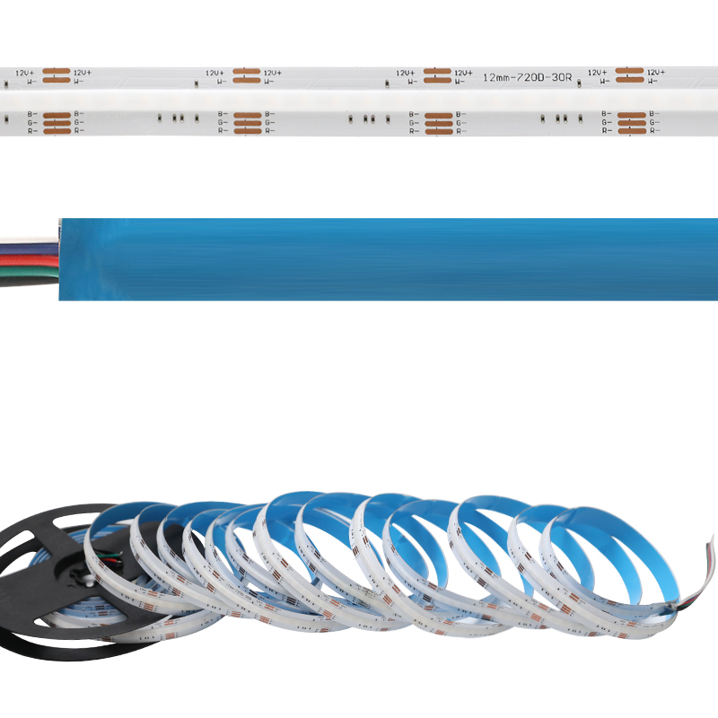 DC12V 12mm RGBW COB LED pásek s vysokou hustotou 896 LED na metr DC12V 12mm RGBW COB LED pásek s vysokou hustotou 896 LED na metr