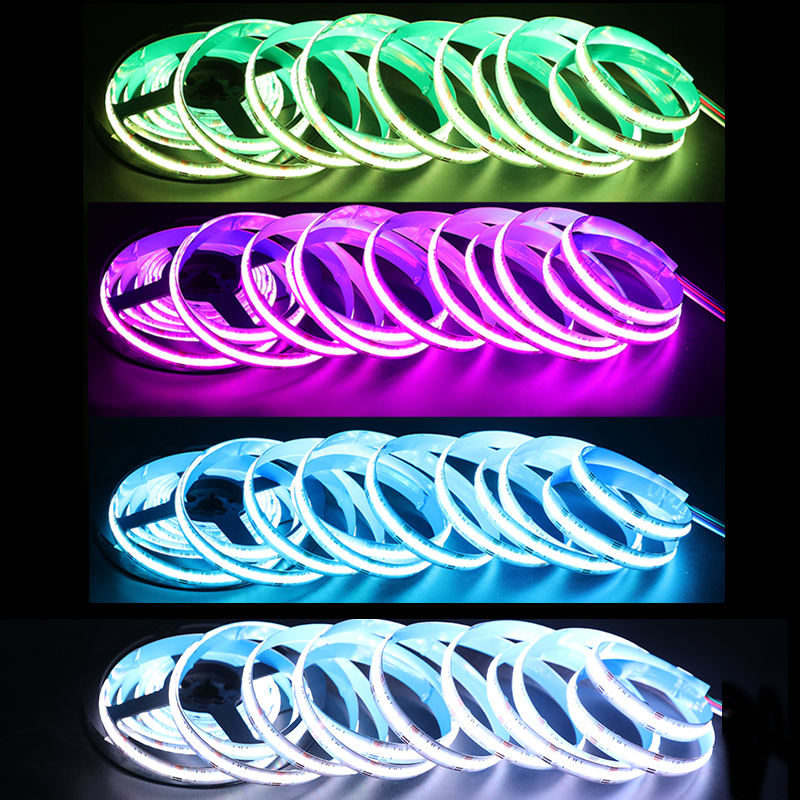 DC12V 12mm RGBW COB LED pásek s vysokou hustotou 896 LED na metr DC12V 12mm RGBW COB LED pásek s vysokou hustotou 896 LED na metr