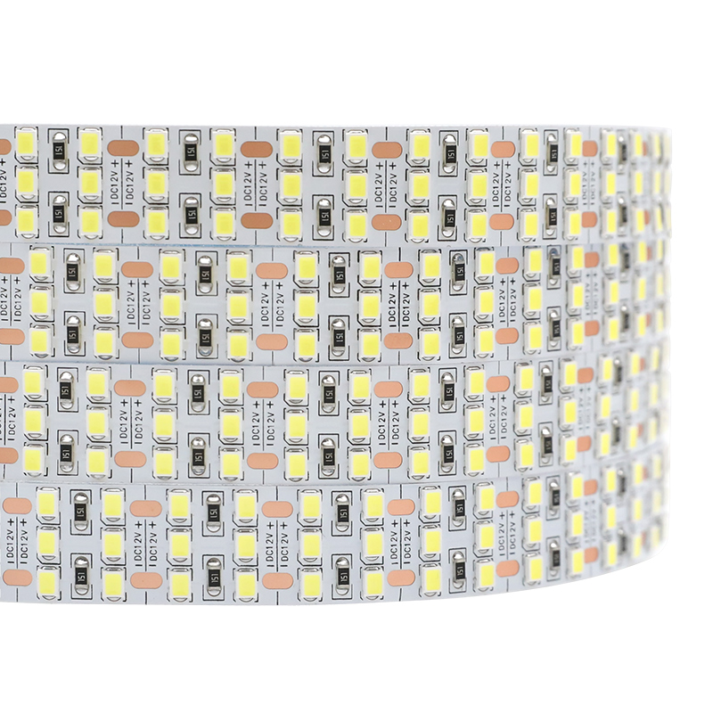 DC12V 2835 15mm dreireihiger weißer LED-Streifen 360LEDs pro Meter