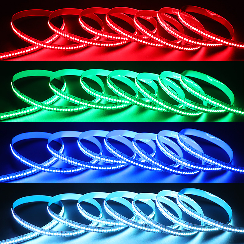 DC24V 12mm 3535 Super High Density RGB LED pásek 1200 LED DC24V 12mm 3535 Super High Density RGB LED pásek 1200 LED