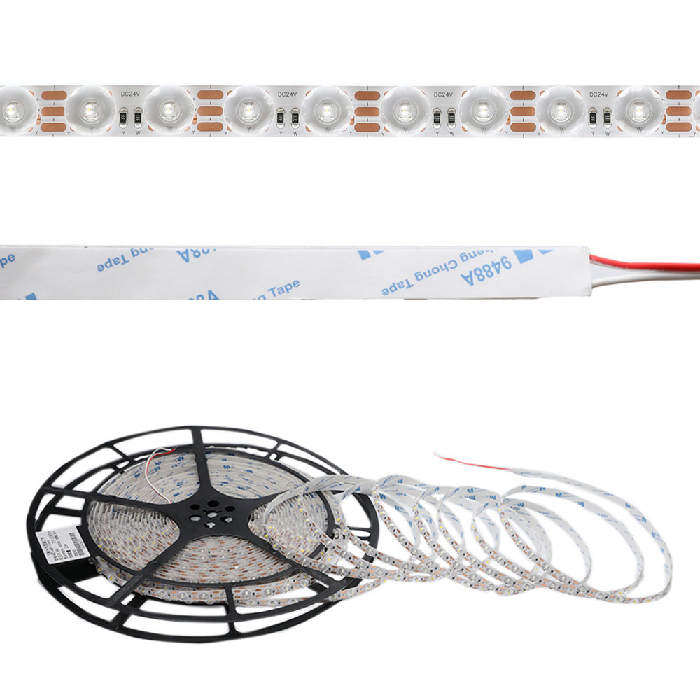 DC24V 170 Degrees Lens Diffuse Reflections Bright LED CCT Strip DC24V 170 Degrees Lens Diffuse Reflections Bright LED CCT Strip
