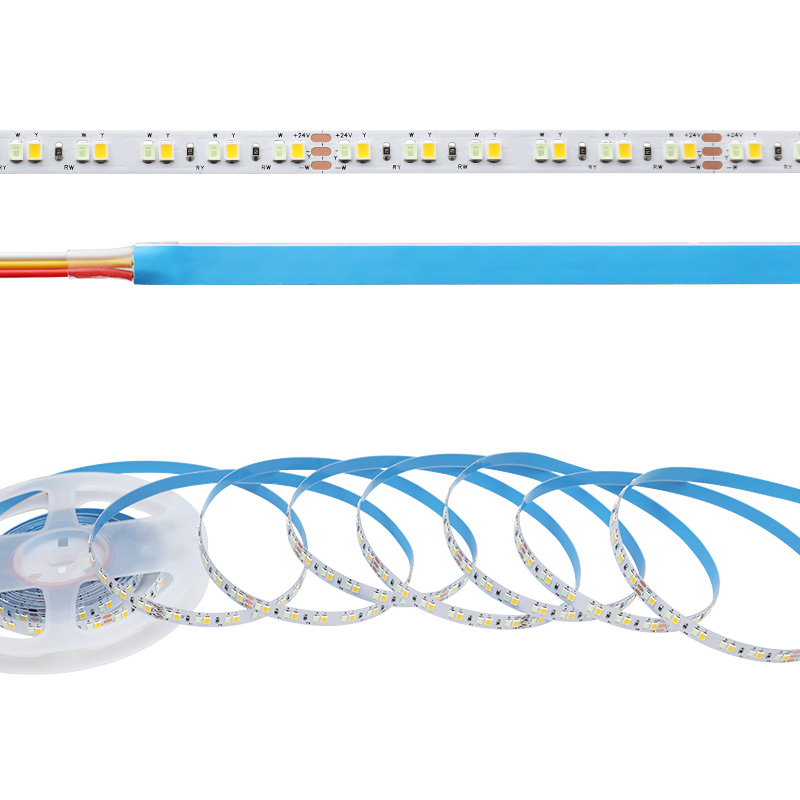 DC24V 2835 Modré a žluté dvoubarevné LED páskové osvětlení 840 LED diod DC24V 2835 Modré a žluté dvoubarevné LED páskové osvětlení 840 LED diod