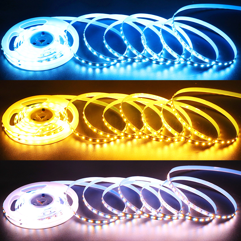 DC24V 2835 Modré a žluté dvoubarevné LED páskové osvětlení 840 LED diod DC24V 2835 Modré a žluté dvoubarevné LED páskové osvětlení 840 LED diod