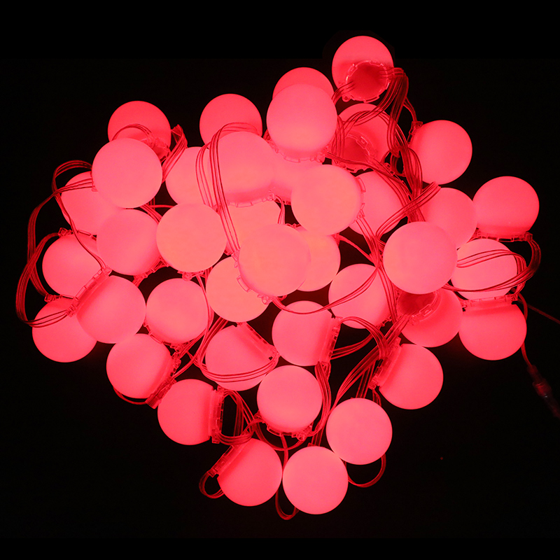 DC24V 4cm Base Static Color Dimmable Outdoor Round Bulb String Lights LED DC24V 4cm Base Static Color Dimmable Outdoor Round Bulb String Lights LED