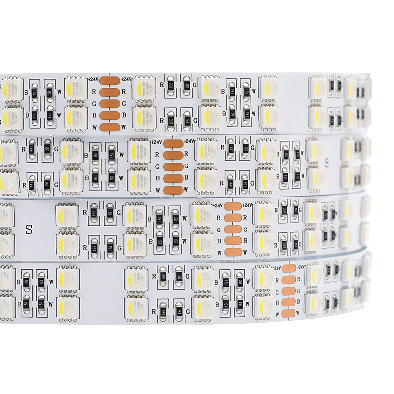 DC24V 5050 Helles RGBW zweireihiges LED-Streifenlicht 600LEDs DC24V 5050 Helles RGBW zweireihiges LED-Streifenlicht 600LEDs