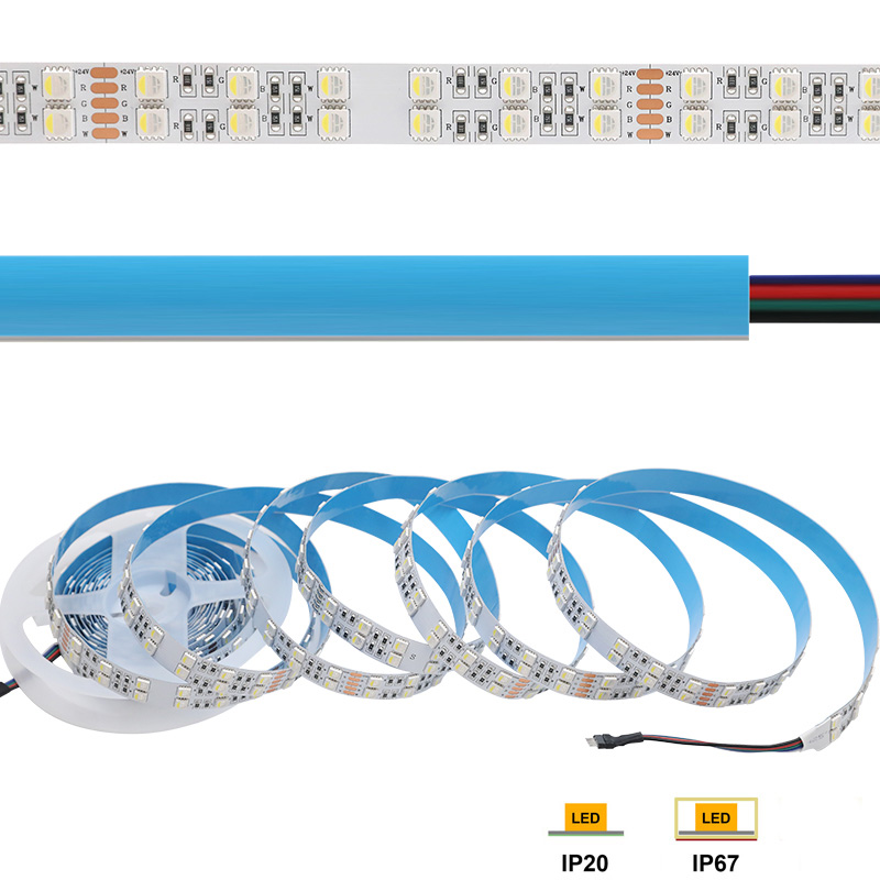 DC24V 5050 Helles RGBW zweireihiges LED-Streifenlicht 600LEDs DC24V 5050 Helles RGBW zweireihiges LED-Streifenlicht 600LEDs