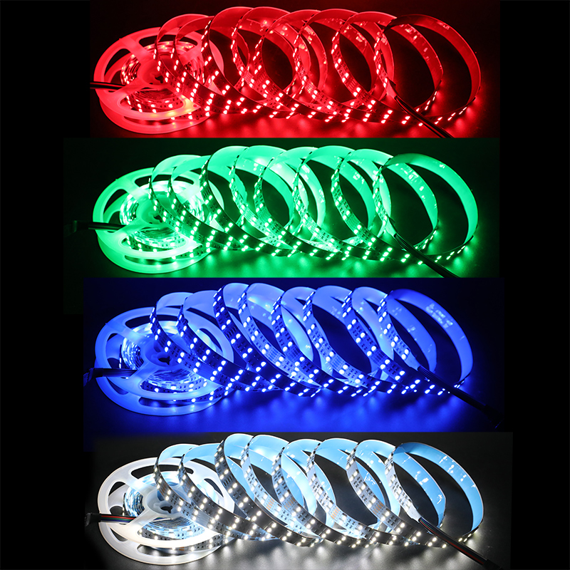 DC24V 5050 Helles RGBW zweireihiges LED-Streifenlicht 600LEDs DC24V 5050 Helles RGBW zweireihiges LED-Streifenlicht 600LEDs
