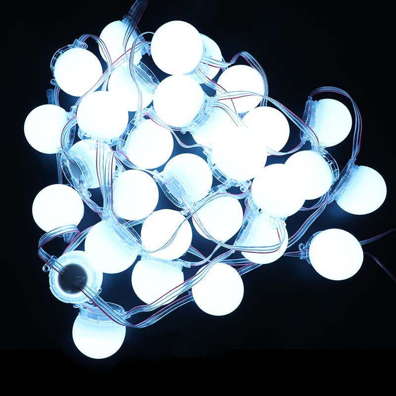 DC24V 5cm Base Single Color Rainproof LED String Light Sphere Shape DC24V 5cm Base Single Color Rainproof LED String Light Sphere Shape