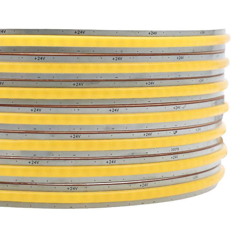 DC24V COB Snadné pájení a libovolné stříhání na délku LED pásek Světla Stmívatelná bílá barva DC24V COB Snadné pájení a libovolné stříhání na délku LED pásek Světla Stmívatelná bílá barva