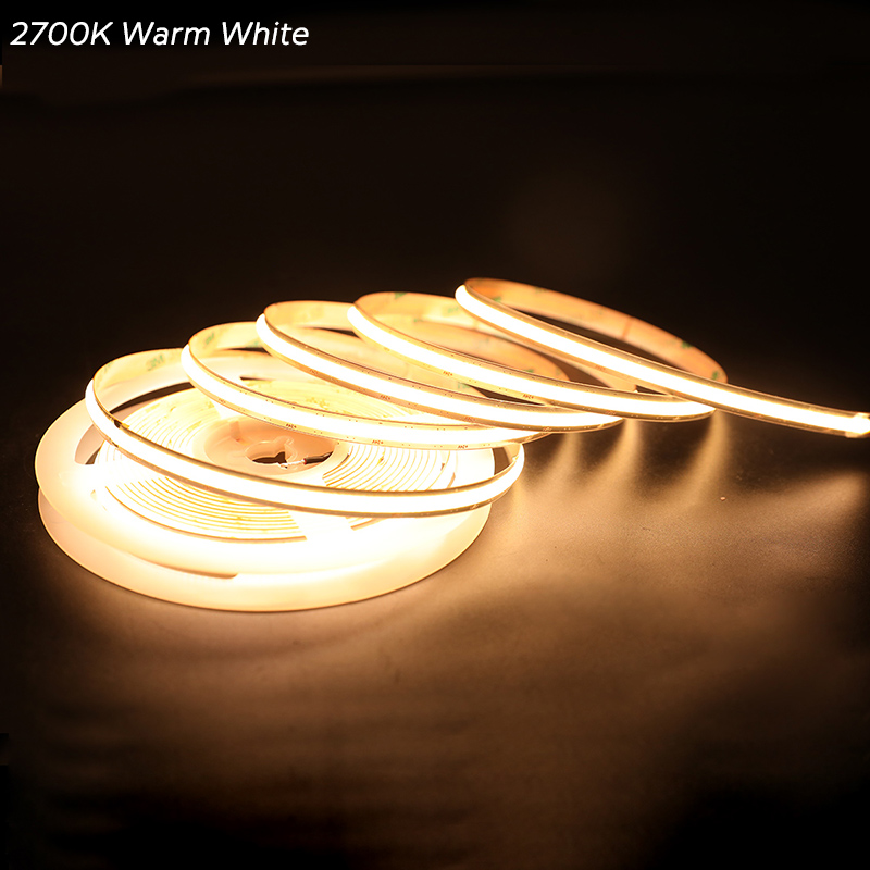 DC24V COB Snadné pájení a libovolné stříhání na délku LED pásek Světla Stmívatelná bílá barva DC24V COB Snadné pájení a libovolné stříhání na délku LED pásek Světla Stmívatelná bílá barva