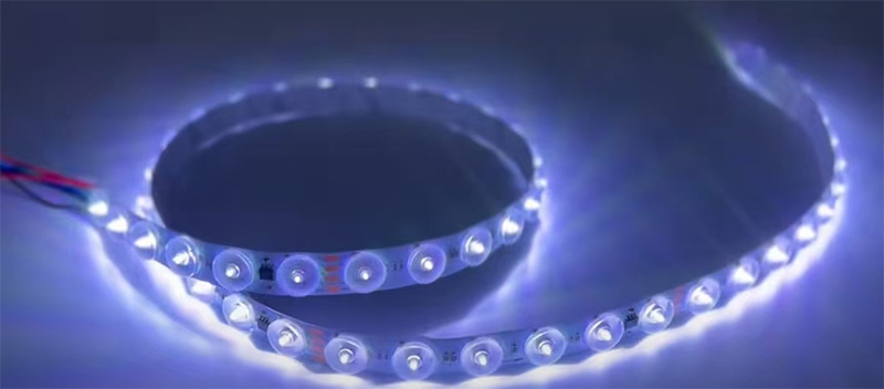 DC24V Diffuse Reflexionen Linse Adressierbarer RGB LED Streifen TM1934 Lichteffekte