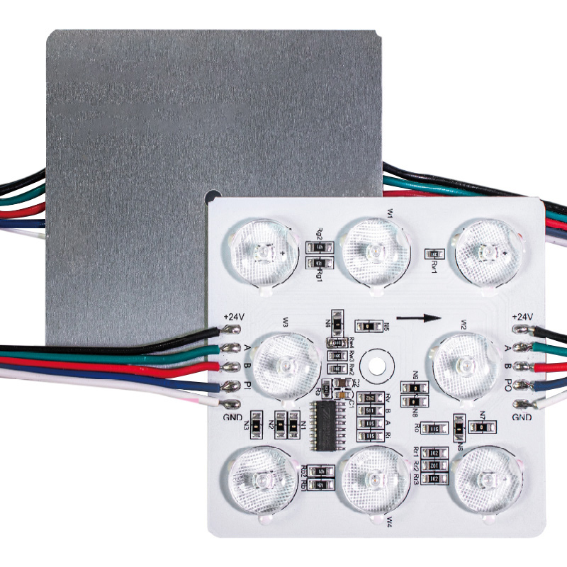 DC24V Diffuse Reflexionslinse RGBW DMX LED-Modul für Beschilderung