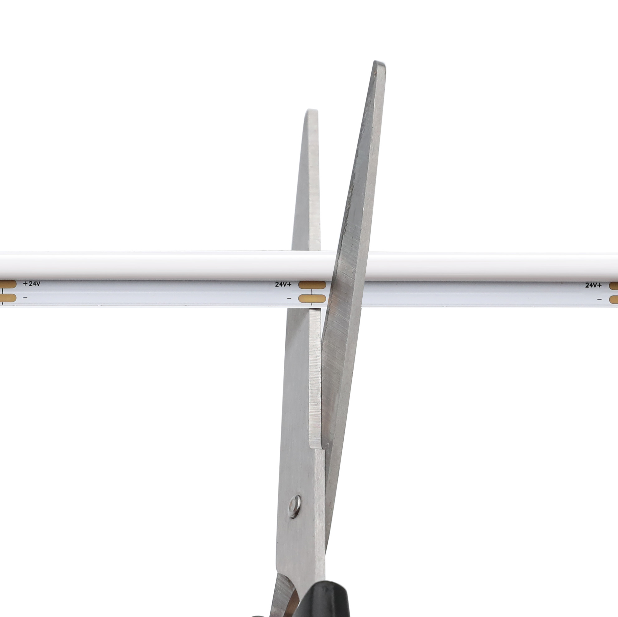 DC24V Flexible dimmbare weiße COB-LED-Streifen ohne Punkte und seitliche Beleuchtung DC24V Flexible dimmbare weiße COB-LED-Streifen ohne Punkte und seitliche Beleuchtung