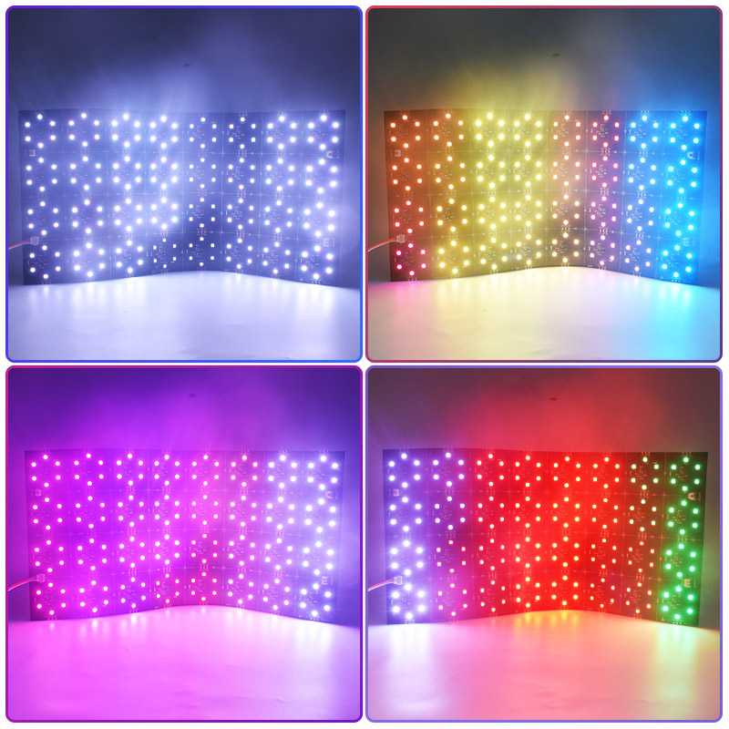 DC24V Ultrahelles SM16703 RGB adressierbares Flex-LED-Blatt, schwarze Leiterplatte DC24V Ultrahelles SM16703 RGB adressierbares Flex-LED-Blatt, schwarze Leiterplatte