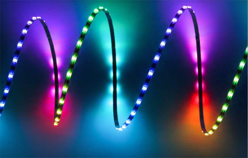 DC5V Super Slim 1010 RGB Pixel LED-Streifen 60 LEDs m WS2812 IC