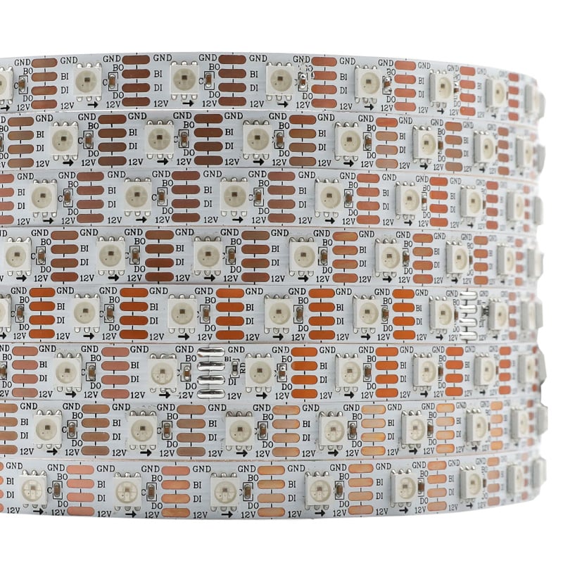 DC12V LC8808B 300LEDs Breakpoint-continue Individual Addressable RGB LED Strip Light DC12V LC8808B 300LEDs Breakpoint-continue Individual Addressable RGB LED Strip Light