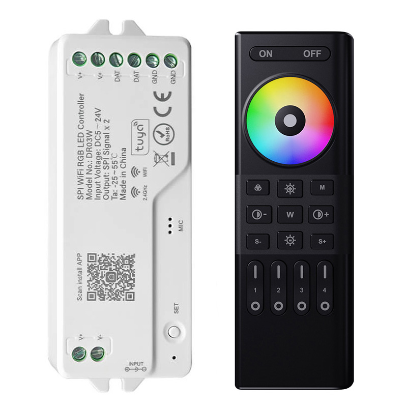 DR03W WiFi Tuya adressierbarer RGB-LED-Streifen-Controller
