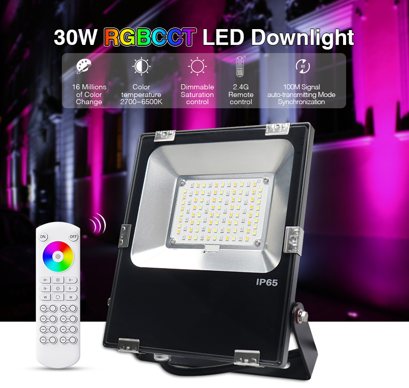 FL03RF AC Kabellose RF-Fernbedienung RGB CCT 30W dimmbares Flutlicht LED-Funktion