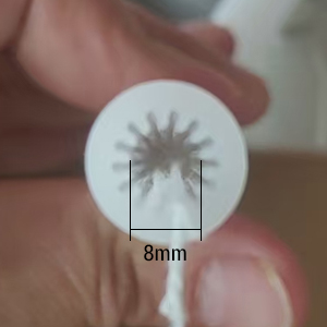 Round Silicone LED Strip Channel Diffuser For 4mm LED Strip 360° Round Emitting Φ13mm - photo 1