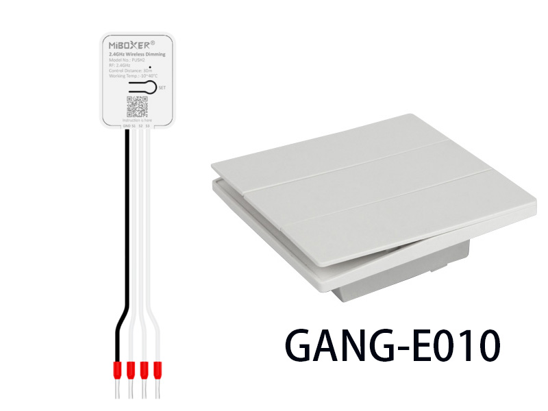 GANG-E010 Panel tlačítkového spínače LED s PUSH2