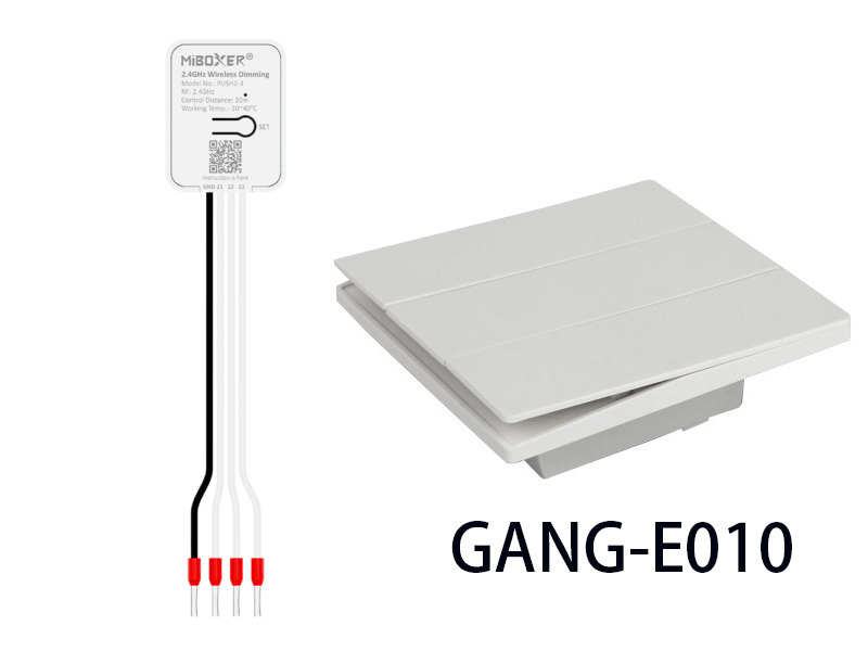 GANG-E010 Panel tlačítkového spínače LED s PUSH2-3