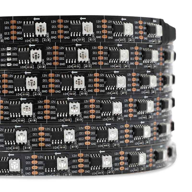 GS8208 RGB světelný pás Individuálně adresovatelný LED 12V GS8208 RGB světelný pás Individuálně adresovatelný LED 12V