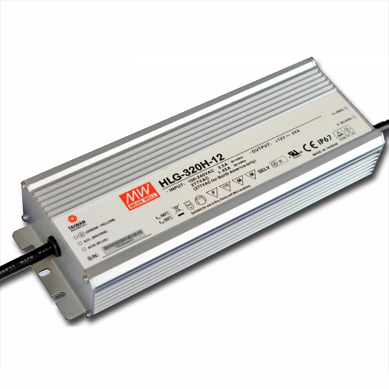 HLG-320H-12 Meanwell 320 W 12 V UL-gelistetes CC CV-Netzteil – IP67 wasserdicht