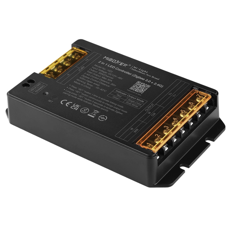 HZ2 30A Zigbee RF Dimmable Tunable White LED Strip Controller HZ2 30A Zigbee RF Dimmable Tunable White LED Strip Controller