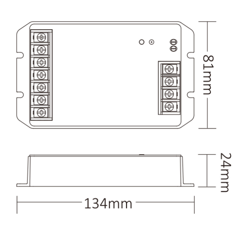 HZ2 30A Zigbee RF Dimmable Tunable White LED Strip Controller HZ2 30A Zigbee RF Dimmable Tunable White LED Strip Controller