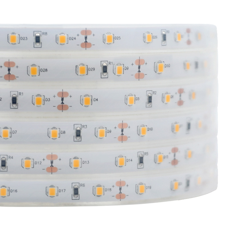 Einreihige Serie DC12/24V 2835SMD 300LEDs Flexible LED-Streifenleuchten Außenbeleuchtung Wasserdicht IP67 16.4 Fuß pro Rolle im Angebot