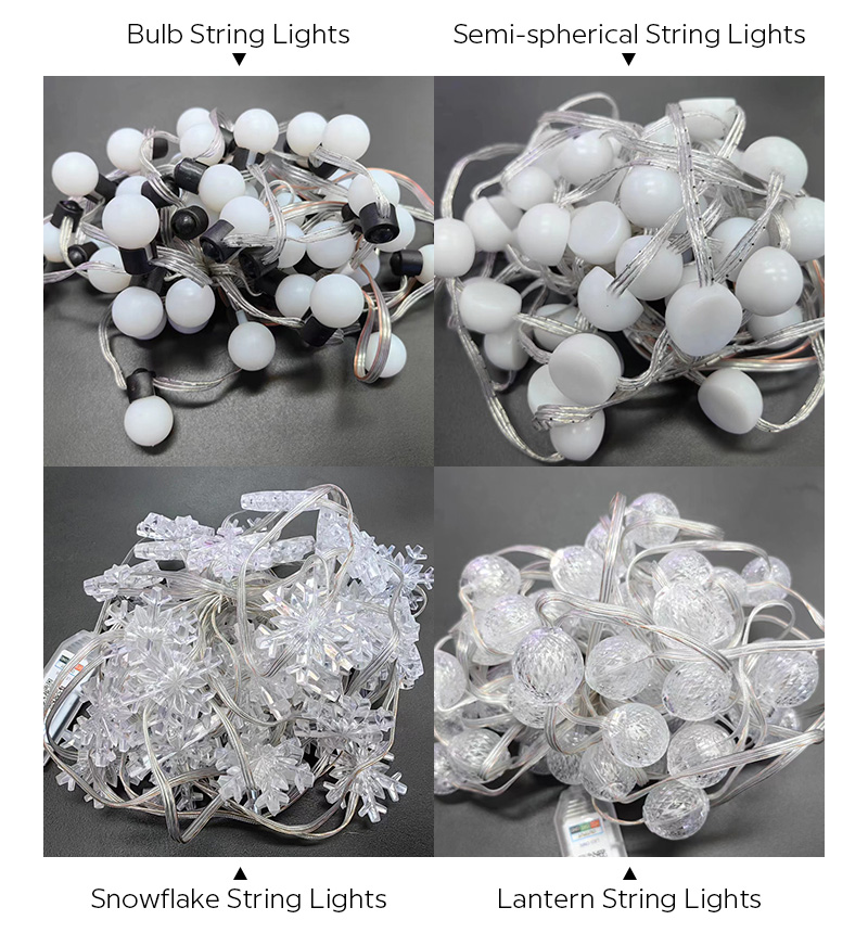 LED pixelová řetězová světla
