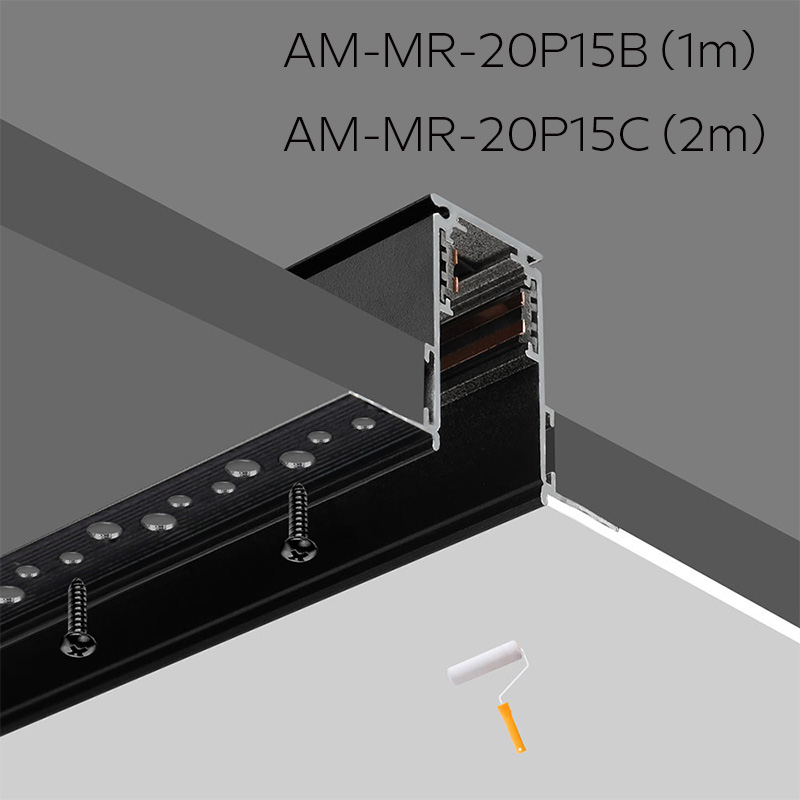 LED Track Light Plastering Mounted Magnetic Rail Accessories Rail