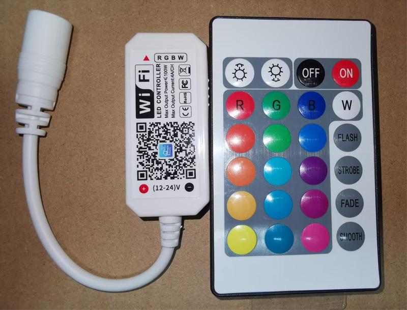 RF Remote Control WiFi Magic Home RGBW LED Strip Controller