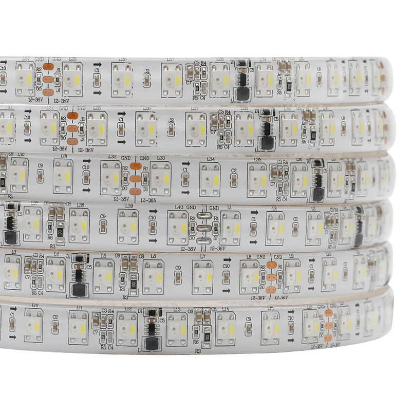 SK6812 12V bis 36V Weitspannungs-RGBW Einzeln steuerbarer LED-Lichtstreifen 80LEDs/m SK6812 12V bis 36V Weitspannungs-RGBW Einzeln steuerbarer LED-Lichtstreifen 80LEDs/m