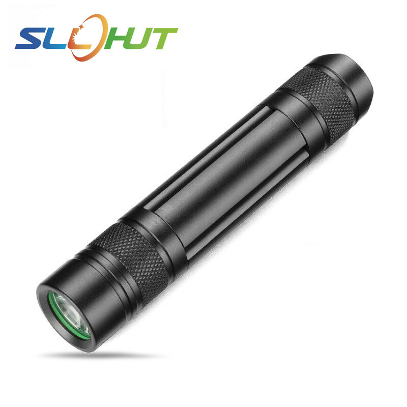 SLLHUT 3W 3Colors LED Strong Light Aluminum Alloy Home Mini Long-distance Lighting Waterproof Flashlight
