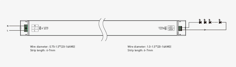SN-100-24-G1NF 100W 24V Ultra Thin Non Dimmable CV LED Light Driver